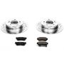 PowerStop K5211 Z23 Daily Driver Carbon-Fiber Ceramic Brake Pad and Drilled & Slotted Rotor Kit