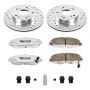 PowerStop K2384-26 Z26 Street Performance Ceramic Brake Pad and Drilled & Slotted Rotor Kit