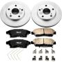 PowerStop CRK1052 Genuine Geomet Coated Rotor and Low-Dust Ceramic Brake Pad Kit
