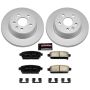 PowerStop CRK5544 Genuine Geomet Coated Rotor and Low-Dust Ceramic Brake Pad Kit