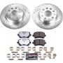 PowerStop K5666-26 Z26 Street Performance Ceramic Brake Pad and Drilled & Slotted Rotor Kit