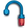 Russell Performance -6 AN Red/Blue 180 Degree Full Flow Swivel Hose End (With 1in Radius)