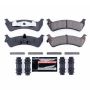 PowerStop Z23-667 PowerStop - Z23 Daily Driver Carbon-Fiber Ceramic Brake Pads with Hardware Kit