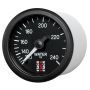 Autometer Stack 52mm 120-240 Deg F 1/2in Npt (M) Mechanical Water Temp Gauge - Black