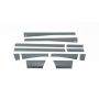 Putco 9751318BP 10-18 RAM 2500 Mega Cab 6.5in- 5.5in Wide w/o Factory Flares 12pcs Blk Platinum Rocker Panels