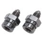 Russell 641293 Performance -3 AN SAE Adapter Fitting (2 pcs.) (Black)