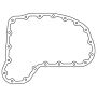 Cometic Gasket C14113-060 Cometic Toyota 1GR-FE/2GR-FKS/2TR-FE .060in AFM Oil Pan Gasket - Lower