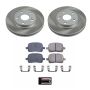 PowerStop SC1058 Semi-Coated Rotor and Low-Dust Ceramic Brake Pad Kit