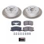 PowerStop SC5260 Semi-Coated Rotor and Low-Dust Ceramic Brake Pad Kit
