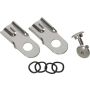 Kentrol 76-86 Jeep CJ8/CJ8 Tailgate Latch Pair CJ7/CJ8 - Polished Silver