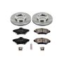 PowerStop KOE1299 OE Stock Replacement Low-Dust Ceramic Brake Pad and Rotor Kit