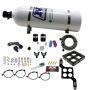 Nitrous Express 60547-15 DOMINATOR BILLET CROSSBAR PRO POWER (100-200-300-400-500HP) WITH 15LB BOTTLE.