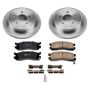 PowerStop KOE5009 OE Stock Replacement Low-Dust Ceramic Brake Pad and Rotor Kit