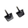 Kentrol 76-95 Jeep CJ/Wrangler YJ Windshield Knobs Pair - Powdercoat Black