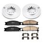 PowerStop CRK2278 Genuine Geomet Coated Rotor and Low-Dust Ceramic Brake Pad Kit