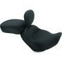 Mustang Motorcycle 79005 Mustang 02-08 Triumph America,03-08 Speedmaster, Std Touring 2PC Seat w/Driver Backrest - Black