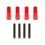 PROFORM PFM141-602 Mini Valve Cover Nuts Red Bowtie Emblem
