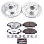PowerStop K5400-26 Z26 Street Performance Ceramic Brake Pad and Drilled & Slotted Rotor Kit