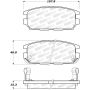 StopTech 91-93 Mitsubishi 3000GT Street Performance Rear Brake Pads