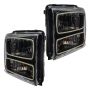 Oracle Lighting 7161-334 SMD Pre-Assembled Headlights, Black Bezel, ColorSHIFT(tm) - No Controller