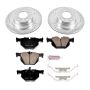 PowerStop K5982 Z23 Daily Driver Carbon-Fiber Ceramic Brake Pad and Drilled & Slotted Rotor Kit