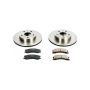 PowerStop KOE2149 OE Stock Replacement Low-Dust Ceramic Brake Pad and Rotor Kit