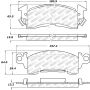 Stoptech 305.00520 Street Select Brake Pads - Rear