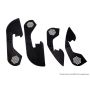 Revel GT Design Kick Panel Cover (Blue Stitch) 16-19 Subaru WRX / WRX STI - 4 Pieces