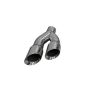 Corsa Performance 14031 Twin 4.0in. Side Swept Polished Pro-Series Tip Kit (Clamp Included)