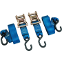 BikeMaster 100578 2x84in Ratchet Tiedown Pair - Blue