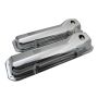 RACING POWER CO-PACKAGED RPCR9295 Chrome Steel Valve Cover Ford 351C-351M-400 Pair