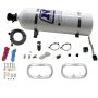 Nitrous Express 22200-15 DUAL NTERCOOLER RING SYSTEM (2 - 6 X 6 RINGS) WITH 15LB BOTTLE