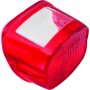 Bikers Choice 490457 73-98 Big Twin And Sportster Replacement Taillight Lens Red Replaces H-D 68034-77