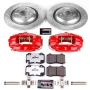 PowerStop KC4583-26 Z26 Street Performance Ceramic Brake Pad, Drilled Slotted Rotor, and Caliper Kit