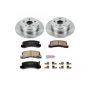 PowerStop KOE2564 OE Stock Replacement Low-Dust Ceramic Brake Pad and Rotor Kit