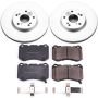 PowerStop CRK3029 Genuine Geomet Coated Rotor and Low-Dust Ceramic Brake Pad Kit