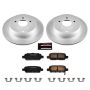 PowerStop CRK2427 Genuine Geomet Coated Rotor and Low-Dust Ceramic Brake Pad Kit