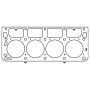 Cometic GM LS1/LS2/LS3/LS6 Gen-III/IV Small Block V8 .051in MLS Cylinder Head Gasket 4.030in Bore