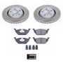PowerStop SC5401 Semi-Coated Rotor and Low-Dust Ceramic Brake Pad Kit