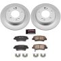 PowerStop CRK6501 Genuine Geomet Coated Rotor and Low-Dust Ceramic Brake Pad Kit