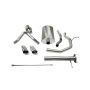 Corsa Performance 14254 3.0in. Cat-Back Dual Rear Exit with Single 4.0in. Polished Pro-Series Tips