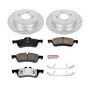 PowerStop K5726 Z23 Daily Driver Carbon-Fiber Ceramic Brake Pad and Drilled & Slotted Rotor Kit