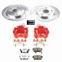 PowerStop KC3128-26 Z26 Street Performance Ceramic Brake Pad, Drilled Slotted Rotor, and Caliper Kit