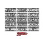 Hardline CHBLK700 Boat Lettering Registration Kit 3 in. - 700 Chrome/Black