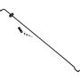 Kentrol 97-06 Jeep Wrangler TJ Hood Prop Rod - Powdercoat Black