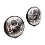 Raxiom J154697 07-18 Jeep Wrangler JK 7-In LED Headlights- Chrome Housing (Clear Lens)