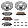 PowerStop K3046-36 Z36 Truck and SUV Carbon-Fiber Ceramic Brake Pad and Drilled & Slotted Rotor Kit