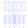King Chevy LS1 / LS2 / LS6 (Size STD) Performance Main Bearing Set w/ pMaxKote
