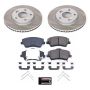 PowerStop SC7370 Semi-Coated Rotor and Low-Dust Ceramic Brake Pad Kit