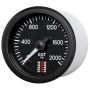 AutoMeter ST3314 Stack 52mm 0-2000 Deg F Pro Stepper Motor Exhaust Gas Temp Gauge - Black